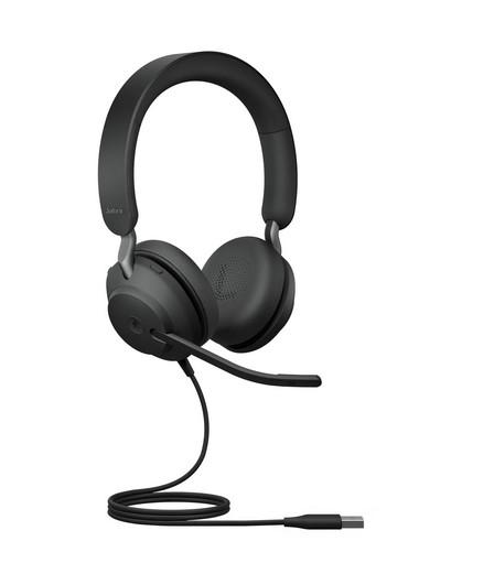 Слушалки Jabra EVOLVE2 40 стерео, MS, USB-A, 24089-999-999