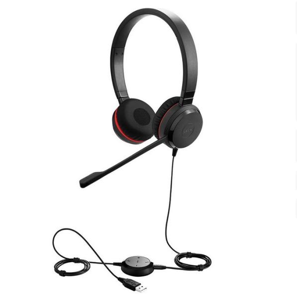 Слушалки Jabra EVOLVE 30 II стерео, UC , NC, USB & 3.5мм жак