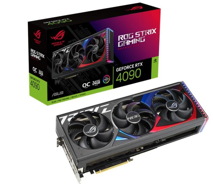 Видео карта ASUS ROG STRIX RTX4090 OC 24GB GAMING Graphics Card, PCIe 4.0, 24GB GDDR6X, 384-bit , HDMI 2.1a, DisplayPort 1.4a, 90YV0ID0-M0NA00