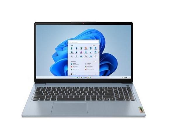 Лаптоп Lenovo IdeaPad 3 UltraSlim (6-ядрен) AMD Ryzen 5 5625U 2.3/4.3 GHz, 15.6'' (39.62 cm) IPS FullHD AG, 16GB DDR4, 512GB PCIe, Free DOS, Misty Blue, 82RN006QBM