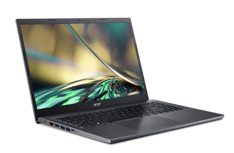 Лаптоп ACER NB ASPIRE 5 A515-47-R76E (6-ядрен) Ryzen 5 5625U 2.3/4.3GHz, 15.6'' (39.62 cm) FHD IPS, 8GB DDR4 RAM, 512GB SSD, Free DOS, Steel gray(BG), NX.K86EX.00C