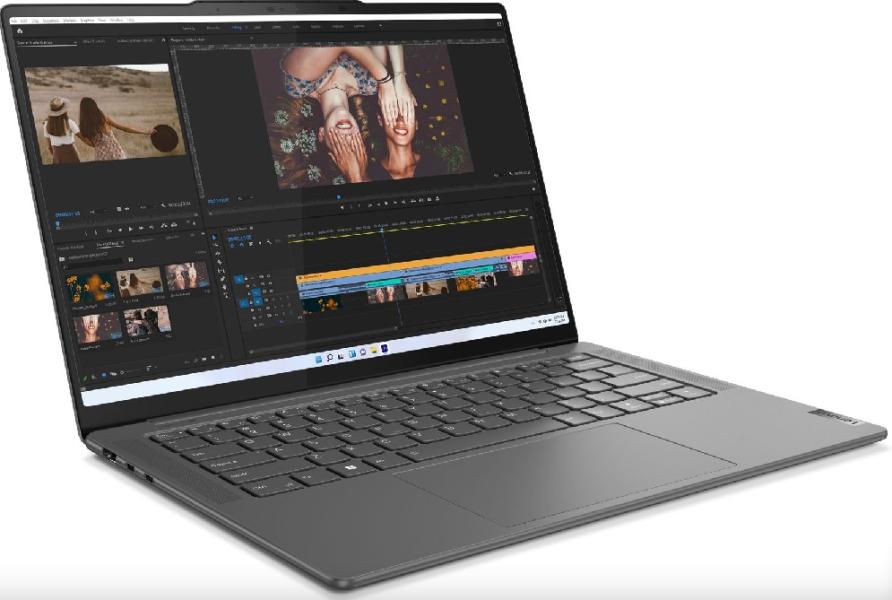 Лаптоп Lenovo Yoga Pro 7 G8, (6-ядрен) AMD Ryzen 5 7535HS (3.3/4.6GHz, 16M), 14.5" (36.83 cm), 3K+ IPS AG 400N 120Hz, NVIDIA RTX 3050 6GB GDDR6, 16GB DDR5, 1TB SSD, 83AU0023BM 