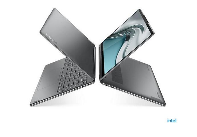 Лаптоп LENOVO Yoga 9 (12-ядрен) Intel Core i7-1360P 2.2/5GHz 18 MB, 14.0" (35.56 cm) 2.8k OLED 90Hz HDR Touch, 16GB DDR5, 1TB PCIe, Windows 11 Home, Storm Grey, 83B1003KBM