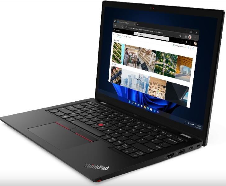 Лаптоп Lenovo ThinkPad L13 Yoga G3, (10-ядрен) Intel Core i7-1255U (1.20 - 4.70 GHz, 12M), 13.3" (33.78 cm), WUXGA Touchscreen, Intel Iris Xe Graphics, 16GB DDR4, 512GB SSD, Windows 11 Pro, 21B50013BM 