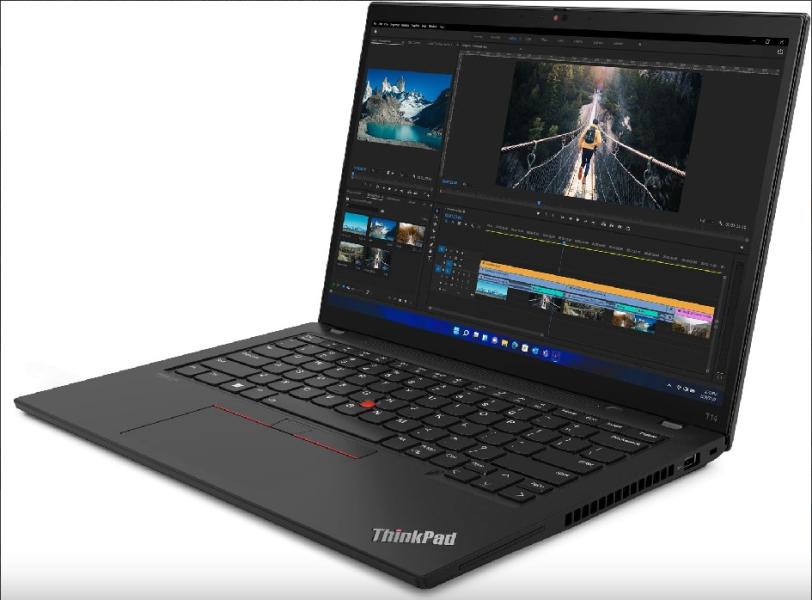 Лаптоп LENOVO Thinkpad T14 G3 T (12-ядрен) Alder Lake Intel Core i7-1260P 1.5/4.7GHz, 18M, 14.0" (35.56 cm) WUXGA AG 2x16GB DDR4, 1TB SSD M.2 NVMe, Intel Iris Xe, Wi-Fi 6E + BT, Windows 11 Pro,  21AH00FHBM