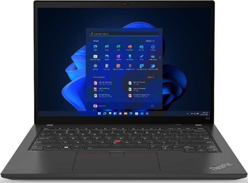 Лаптоп LENOVO Thinkpad T14 G3 T (12-ядрен) Alder Lake Intel Core i7-1260P 1.5/4.7GHz, 18M, 14.0" (35.56 cm) WUXGA AG, 16GB DDR4, 512GB SSD M.2 NVMe, Wi-Fi 6E + BT, Windows 11 Pro, 21AH00EFBM