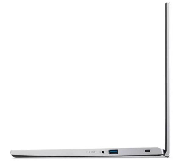Лаптоп ACER NB ASPIRE 3 A315-59G-56WL, (10-ядрен) Intel Core i5-1235U 1.3/4.4 GHz, 15.6" (39.62 cm) Full HD IPS, 8GB DDR4, RAM 512GB SSD, GeForce MX550 2 GB, Pure Silver, Free DOS, NX.K6WEX.002