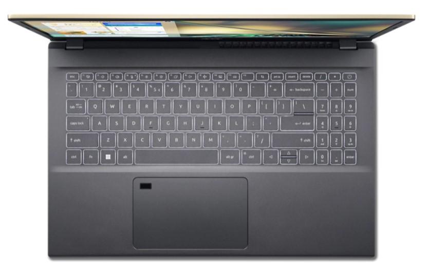 Лаптоп ACER NB ASPIRE 5 A515-57-56E6 (10-ядрен) Intel Core i5 (12th Gen) 1235U 1.3/4.4 GHz,  15.6'' (39.62 cm) FHD IPS SLIM BEZEL, 16GB RAM DDR4, 512GB SSD, Free DOS, Steal Gray, NX.K3KEX.006