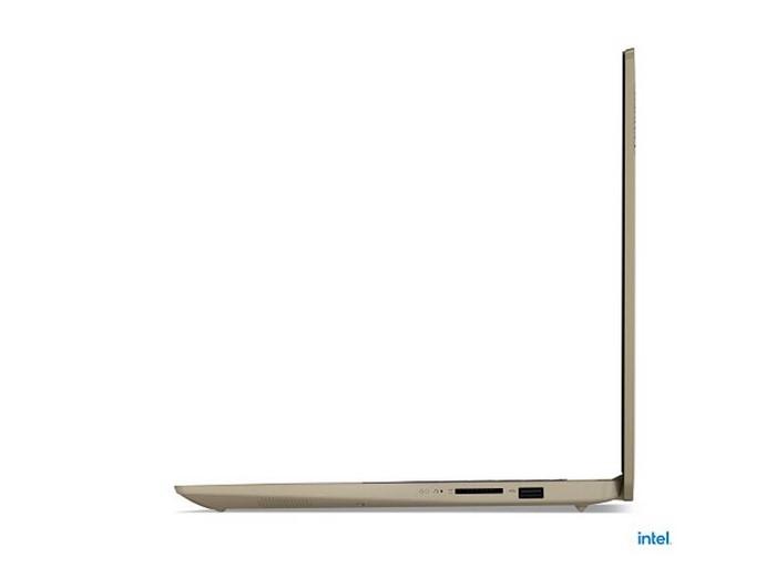 Лаптоп LENOVO IdeaPad 3 UltraSlim (2-ядрен) Tiger Lake Intel Core i3-1115G4 3.0/4.1 GHz, 15.6'' (39.62 cm) FHD AG 300N, 12GB DDR4, 512GB PCIe, Free DOS, Sand, 82H802R4BM