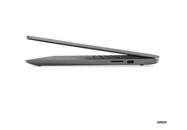 Лаптоп LENOVO IdeaPad 3 UltraSlim (4-ядрен) AMD Ryzen 3 5425U 2.7/4.1GHz, 17.3" (43.94 cm) FHD AG 300N sRGB, 8GB DDR4, 512GB PCIe, Free DOS, Arctic Grey, 82RQ004MBM