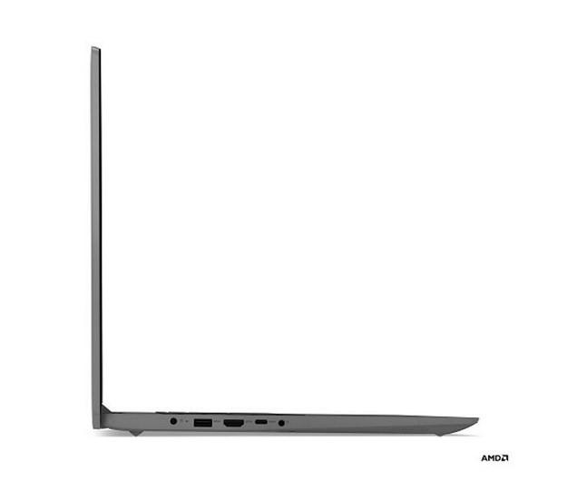 Лаптоп LENOVO IdeaPad 3 UltraSlim (4-ядрен) AMD Ryzen 3 5425U 2.7/4.1GHz, 17.3" (43.94 cm) FHD AG 300N sRGB, 8GB DDR4, 512GB PCIe, Free DOS, Arctic Grey, 82RQ004MBM