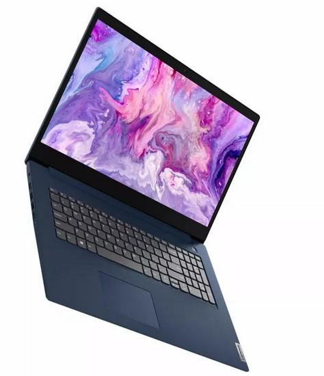 Лаптоп LENOVO IdeaPad 3 UltraSlim (6-ядрен) Alder Lake Intel Core i3-1215U 1.2/4.4 GHz, 17.3" (43.94 cm) Full HD IPS AG 300N sRGB, 8GB DDR4, 512GB PCIe, Free DOS ,Abyss Blue, 82RL0058BM
