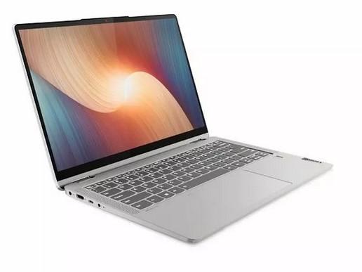 Лаптоп LENOVO Flex 5 (6-ядрен) AMD Ryzen 5 5500U 2.1/4.0GHz, 14" (35.56 cm) WUXGA IPS Glass, Touchscreen Display, 16GB DDR4, 512GB PCIe, Windows 11 Home, Cloud Grey 82R90007BM