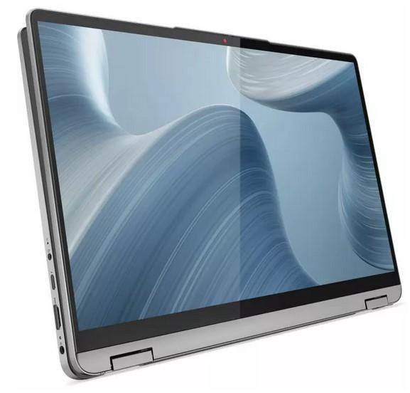 Лаптоп LENOVO Flex 5 (6-ядрен) AMD Ryzen 5 5500U 2.1/4.0GHz, 14" (35.56 cm) WUXGA IPS Glass, Touchscreen Display, 16GB DDR4, 512GB PCIe, Windows 11 Home, Cloud Grey 82R90007BM