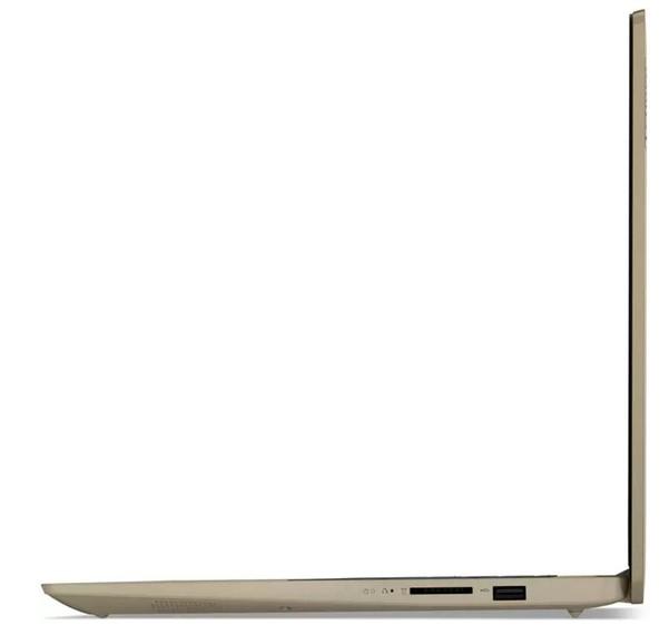 Лаптоп LENOVO IdeaPad 3 UltraSlim (4-ядрен) Tiger Lake Intel Core i5-1155G7 2.5/4.5 GHz, 15.6" (39.62 cm) Full HD IPS AG, 12GB DDR4, 512GB PCIe, Free DOS, Sand, 82H802U2BM