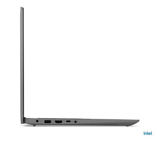Лаптоп Lenovo IdeaPad 3 UltraSlim  15ITL6 (4-ядрен) Tiger Lake Intel Core i5-1155G7 2.5/4.5 GHz, 15.6" (39.62 cm) Full HD IPS 300nits AG, 8GB DDR4, 512GB PCIe, Free DOS,Arctic Grey, 82H802UVBM