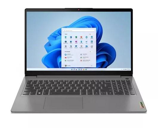 Лаптоп Lenovo IdeaPad 3 UltraSlim 15ABA7 (6-ядрен) AMD Ryzen 5 5625U 2.3/4.3GHz, 15.6" (39.62 cm) Full HD IPS AG, 16GB DDR4, 512GB PCIe Free, DOS, Arctic Grey, 82RN006NBM