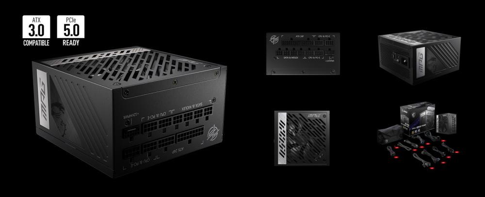 Захранване MSI MPG A850G PCIE5, 850W, 80 Plus Gold, 135 mm Fan, ATX Form Factor, 150 x 150 x 86mm
