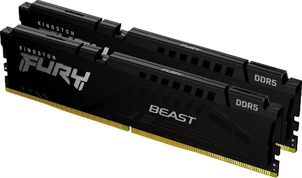 Памет KINGSTON FURY Beast Black EXPO 64GB (2x32) 5600MHz DDR5, CL36 DIMM - KF556C36BBEK2-64