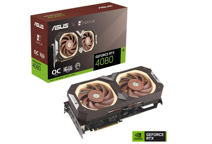 Видео карта ASUS Noctua Edition GeForce RTX 4080 OC 16GB GDDR6X, 256-bit, 2xHDMI, 3xDP