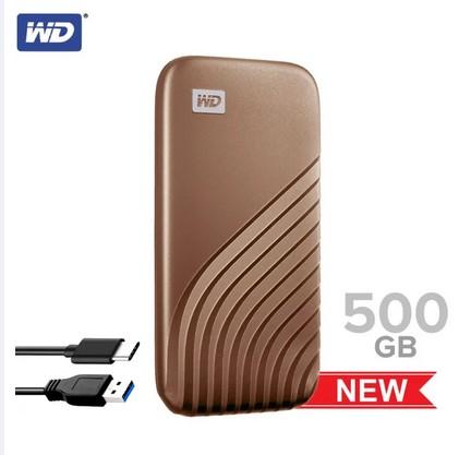 Външен диск Western Digital SSD 1TB Gold Cross Compatible USB 3.2 Gen-2 and USB-C 1050MB/s Read 1000MB/s - WDBAGF5000AGD-WESN
