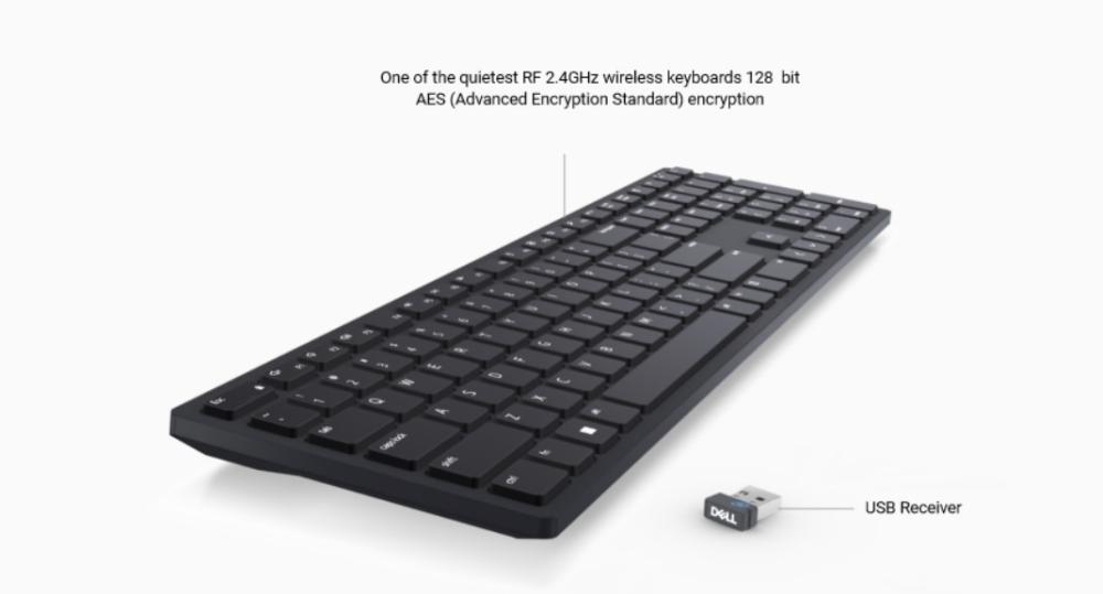 Клавиатура Dell KB500 Wireless, US International (QWERTY) - 580-AKOO-14