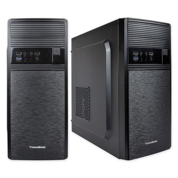 Кутия TrendSonic FC-F56A, 1 x USB 3.0, 2 X USB2.0 / 2 x AUDIO, ATX, черна, 550W захранване