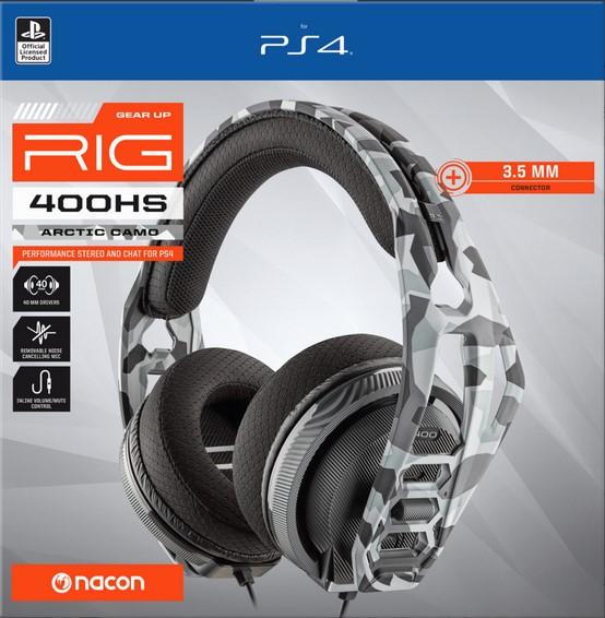 Геймърска слушалка Plantronics RIG 400HS с микрофон, Arctic Camo