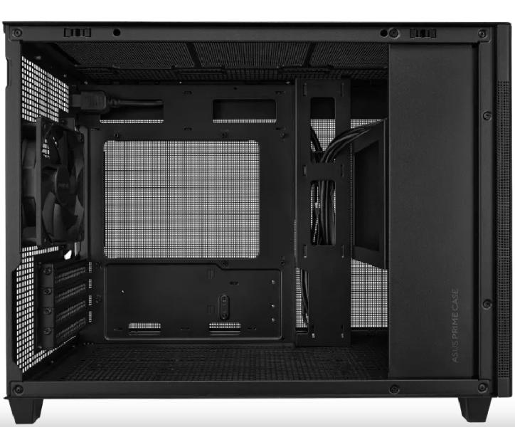 Кутия ASUS AP201 PRIME, 2 x USB 3.2, 1 x USB 3.2 Gen 2 Type-C, 1 x Audio Out, 1 x Audio In, mATX, черна