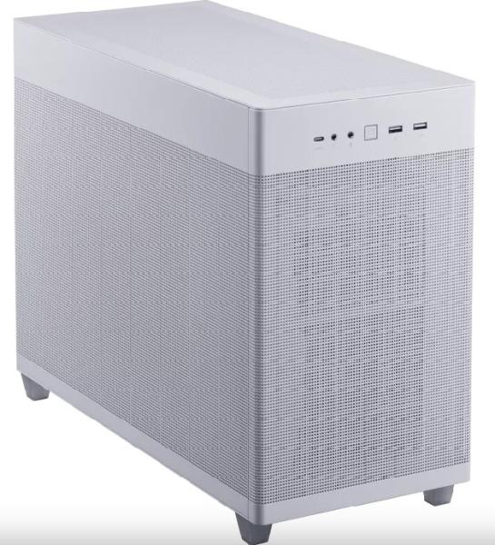 Кутия ASUS AP201 PRIME, 2 x USB 3.2, 1 x USB 3.2 Gen 2 Type-C, 1 x Audio Out, 1 x Audio In, mATX, Бяла