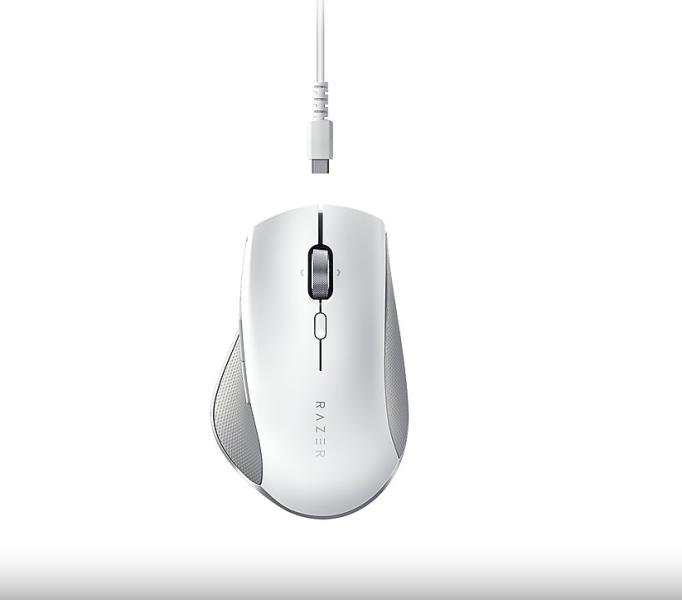 Мишка Razer Pro Click, Bluetooth/Wireless, оптична, 16000 DPI, бяла