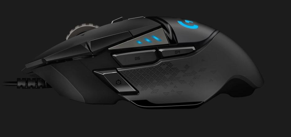 Геймърска мишка LOGITECH G502 HERO 25K Gaming Sensor, 100 – 25,600 dpi, LIGHTSYNC RGB, Черна