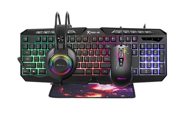 Геймърски комплект Xtrike ME Gaming COMBO CMX-410 - Keyboard, Mouse, Headset, Mousepad - XTRM-CMX-410