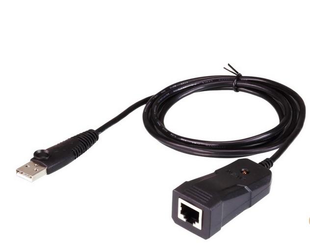 Кабел ATEN UC232B, USB към RJ-45 (RS-232) конзолен адаптер, 1.2 м кабел