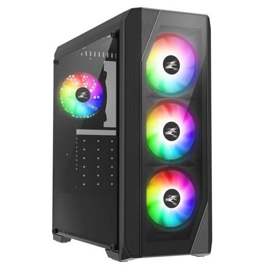 Кутия Zalman N5 TF, 1x USB 3.0, 4x RGB вентилатора, ATX/Micro-ATX/Mini-ITX, Черна