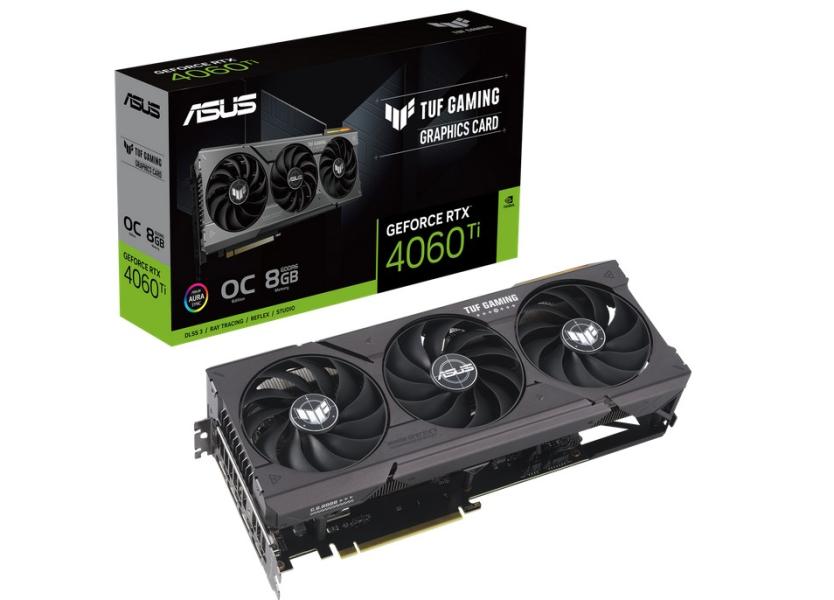 Видео карта ASUS TUF GAMING RTX4060 Ti OC 8GB GDDR6, 128-bit, HDMI, 3xDP