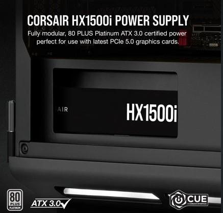 Захранване CORSAIR HXi Series HX1500i 80 PLUS Platinum EU Version