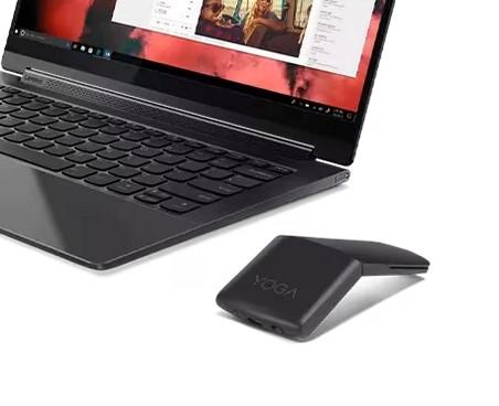 Мишка Lenovo Yoga Mouse Wireless/Bluetooth 5.0, с вградена лазерна показалка, оптична (1600 dpi), черна