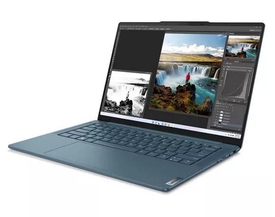 Лаптоп Lenovo Yoga Pro 7 14ARP8 (8-ядрен) AMD Ryzen 7 7735HS 3.2/4.75GHz, 14.5" (36.83cm) WQXGA Anti-Glare, 16GB LPDDR5, 1TB SSD NVMe, 1x USB4 40Gbps, Windows 11 Home