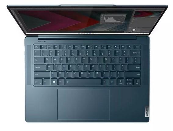 Лаптоп Lenovo Yoga Pro 7 14ARP8 (8-ядрен) AMD Ryzen 7 7735HS 3.2/4.75GHz, 14.5" (36.83cm) WQXGA Anti-Glare дипслей (HDMI), 16GB LPDDR5, 512GB SSD NVMe, 1x USB4 40Gbps, Free DOS