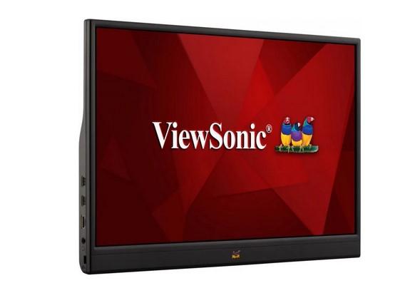 Монитор VIEWSONIC VA1655 15.6" (39.62 cm) IPS панел, 1920x1080 16:9, 7ms, 250 cd/m², HDMI, 2xUSB Type-C