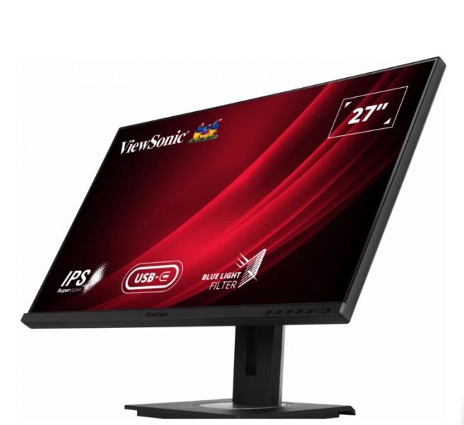 Монитор ViewSonic VG2755, 27" (68.58 cm) IPS панел, Full HD, 5 ms, 250 cd/m2, VGA, HDMI, DP, USB Type-C