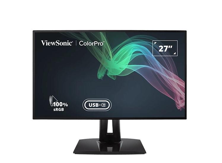 Монитор ViewSonic VP2768a-4K, 27" (68.58 cm) IPS панел, 4K UHD, 6ms, 350 cd/m2, DP, HDMI, USB TYPE-C, USB