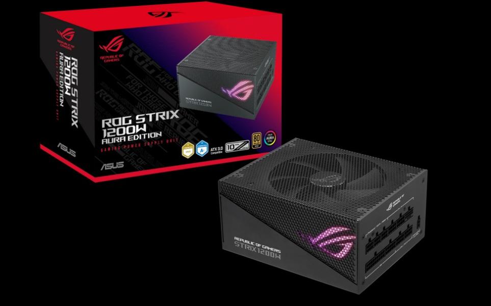 Захранване ASUS ROG Strix 1200W Gold Aura Edition Fully Modular, Power Supply 80+ Gold Certified ATX 3.0