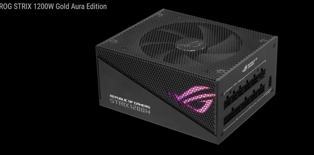 Захранване ASUS ROG Strix 1200W Gold Aura Edition Fully Modular, Power Supply 80+ Gold Certified ATX 3.0