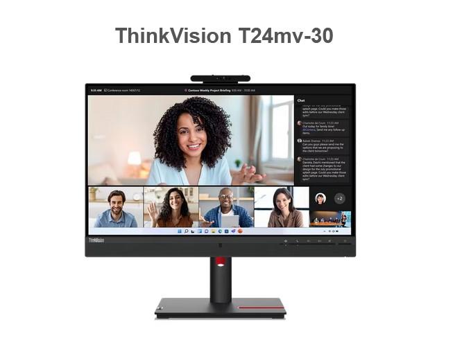 Монитор Lenovo ThinkVision  T24mv-30 23" (58.42 cm) IPS 1920x1080 16:9, 4 ms, 75Hz, HDMI, DP, USB TopSeller