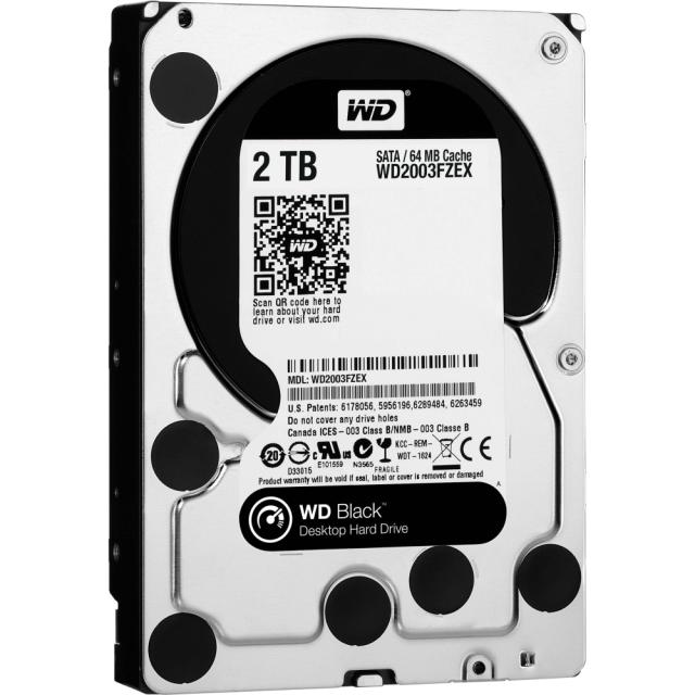 Твърд диск Western Digital Black 2TB  7200 RPM SATA 6Gb/s 64MB Cache 3.5 Inch
