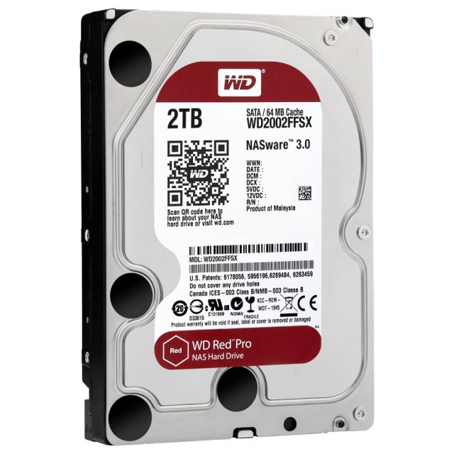 Твърд диск Western Digital Red Pro NAS  2 TB - SATA 6Gb/s 7200 rpm 64MB