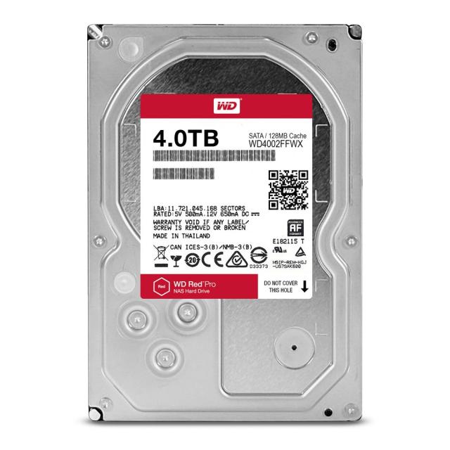 Твърд диск Western Digital Red Pro NAS 4 TB - SATA 6Gb/s 7200 rpm 128MB