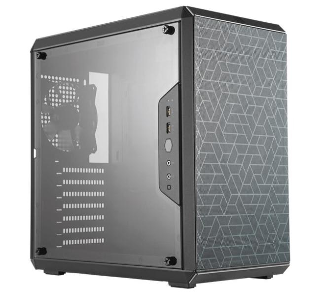 Кутия Cooler Master Box Q500L, 2x USB 3.0, 1x 3.5mm Audio Jack, 1x 3.5mm Mic Jack, ATX, черна